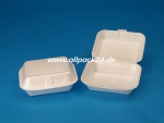 Kleine Lunchbox, Styro., weiß, 125 Stück