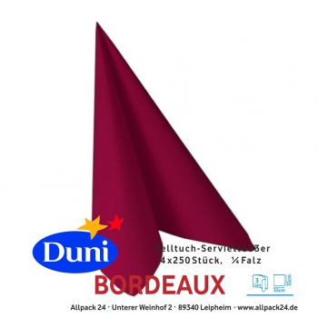 Duni Serviette 33er Bordeaux 1000 Stück