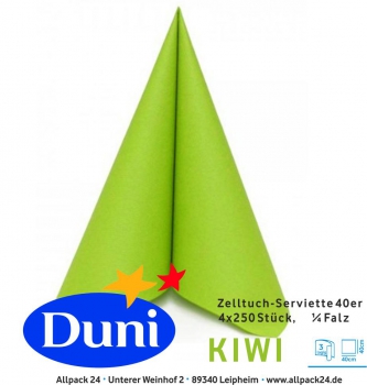 Duni Serviette 33er  Kiwi 250Stück